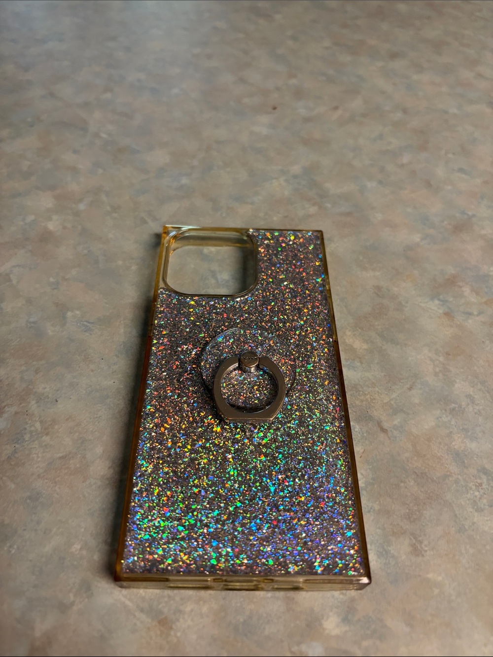 Glitter Ring Grip iPhone  Case - and privacy screen saver 15 pro max